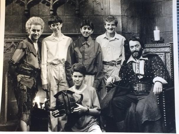A photo card of Dickon's winning team from Series 4 (1990).