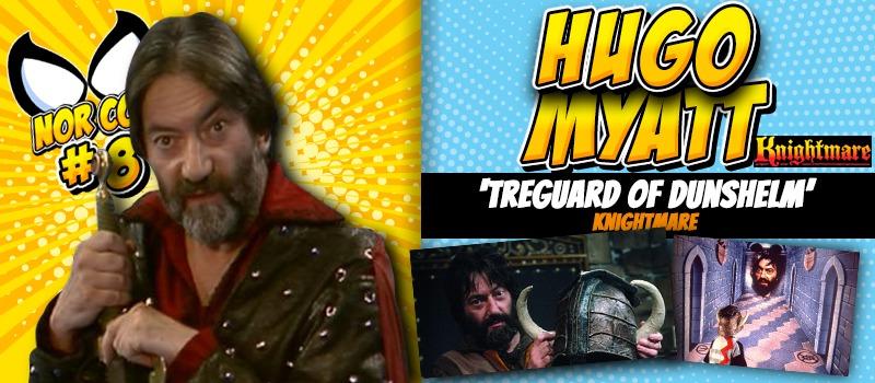 An advert for the 2018 Norfolk TV, Film and Comic Con (Nor-Con) featuring Hugo Myatt.