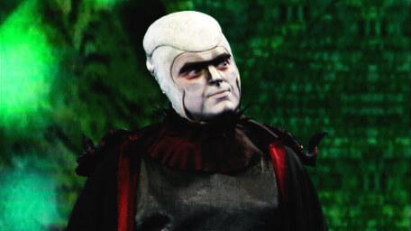 Lord Fear, the Leader of the Opposition, as played by Mark Knight in Series 8 of Knightmare (1994).