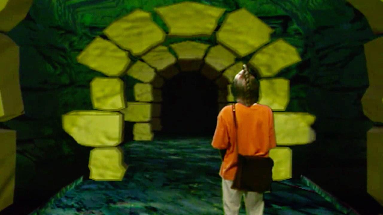 Snapdragon tunnels from Series 8 of Knightmare (1994).