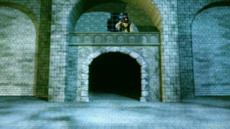 A guard post in the Tower of Linghorm, as seen in Series 8 of Knightmare (1994).