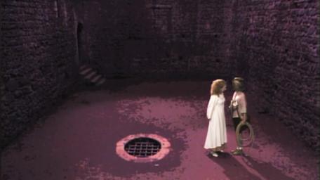 The basement scene, as seen in Series 4 of Knightmare (1990).