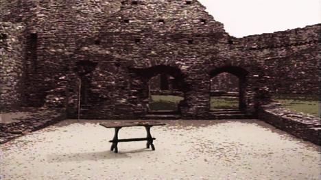 Old castle ruins, as shown in Series 5 (1991).