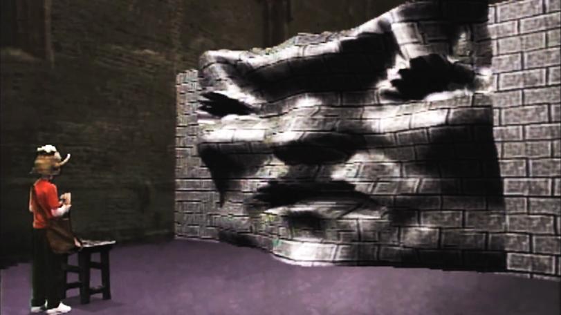 Series 5, Quest 2. Richard encounters a Blocker - a wall that advances to block the way forward.