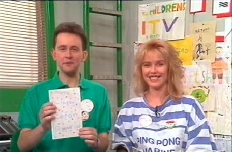 The 1987 Children's ITV presenters, Gary Terzza and Debbie Shore.