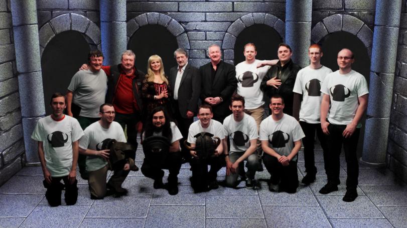 Crew and cast members at the Knightmare Convention in 2014.