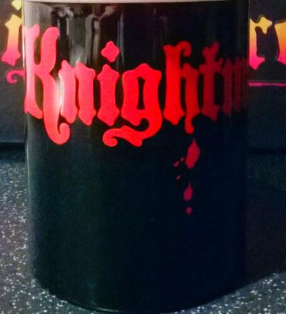 Official Knightmare mug in black.