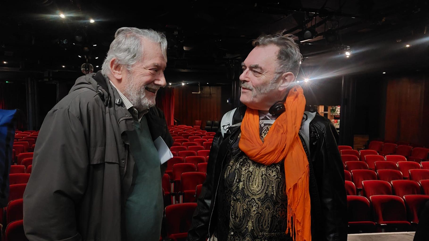Hugo Myatt and Mark Knight meet ahead of the Knightmare Live show at the Leicester Square Theatre, London.