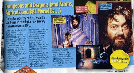 A preview of the short article on Knightmare, 'Dungeons and Dragons', from SFX magazine issue 145 (July 2006).