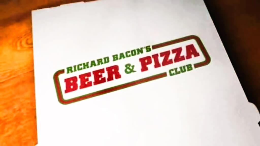 Richard Bacon's Beer and Pizza Club (2010). Banner from the programme titles.