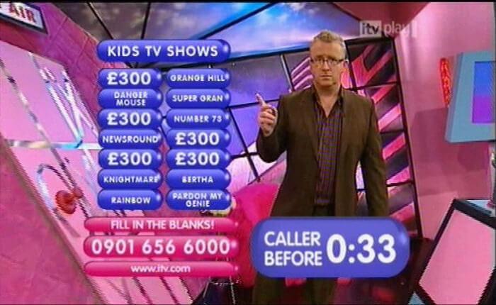 ITV Play. Knightmare appears as an answer in one of the call-in games.