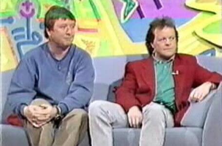 Tim Child and Bruno Brookes on CBBC's Take Two (1991).