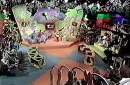 A long view of the studio for a 1991 episode of CBBC's Take Two.