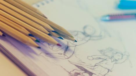 Coloured pencil set and partially completed drawing.
Photo by Javier Gonzalez from Pexels.
