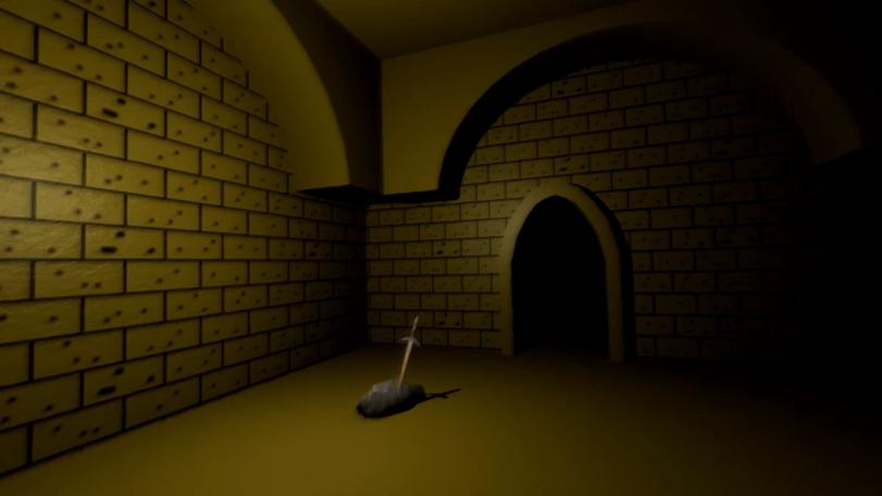 Preview of an Oculus Rift view of the quest object in the Black Tower of Goth