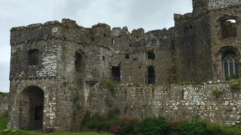 A shot of Carew Castle near Milford Haven in Wales, which appeared in Knightmare.