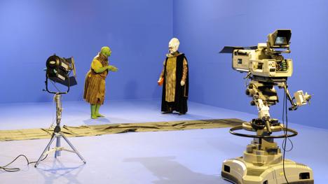 Filming of spyglass sequence in Knightmare geek week