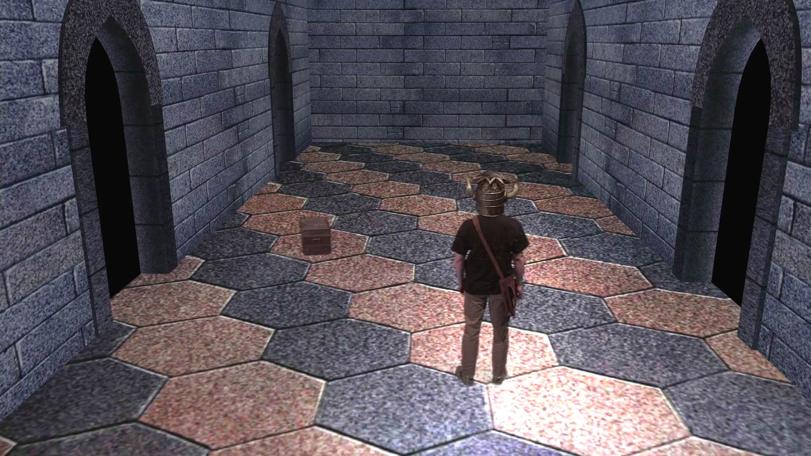 The dungeoneer enters the Corridor of the Catacombs. Remastered for the Geek Week episode of Knightmare (2013).