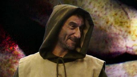 Cedric the Mad Monk, as played by Lawrence Werber in Series 1 of Knightmare (1987).