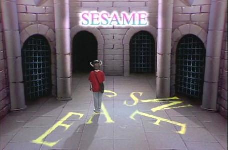 Knightmare Series 1 Team 2. Maeve collects the letters to spell SESAME.