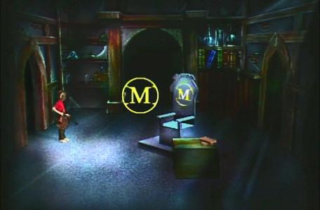 Knightmare Series 1 Team 6. Richard finds a floating symbol in Merlin's chamber.