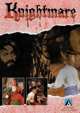 The first page of the 1988 press pack. Features a spectre of Treguard addressing a dungeoneer, plus additional photos.