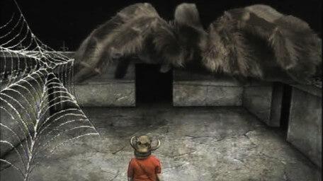 A variant of the Spider Room, based on a handpainted scene by David Rowe, as shown on Series 2 of Knightmare (1988).