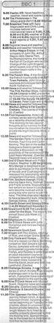 A television schedule for BBC One for Friday 8 September 1989.