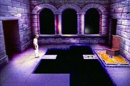 Knightmare Series 3 Team 2. Cliff forms a bridge across the chasm.