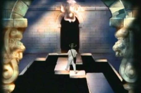 Knightmare Series 3 Team 7. Kelly negotiates a narrow pathway from the Lion's Head.