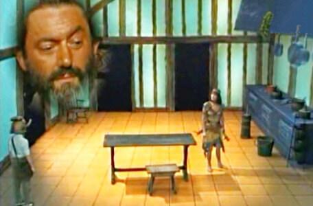 Knightmare Series 3 Team 9. Velda complains to Treguard in the kitchen.