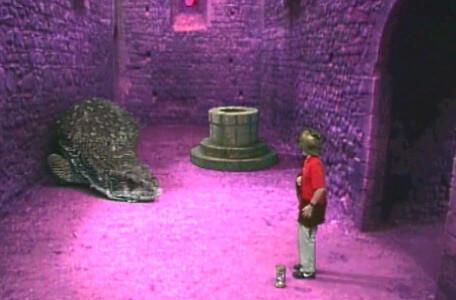 Knightmare Series 4 Quest 4. Simon puts down an hourglass to freeze a snake guarding the wellway.