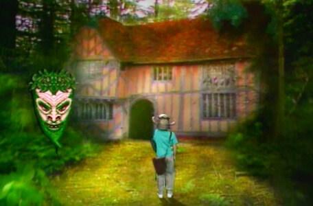 Knightmare Series 4 Quest 7. A gremlin appears outside the Crazed Heifer.