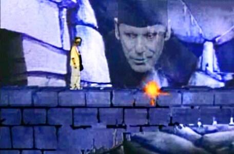 Knightmare Series 4 Quest 8. Mogdred files a bolt at the bridge in Level 3.