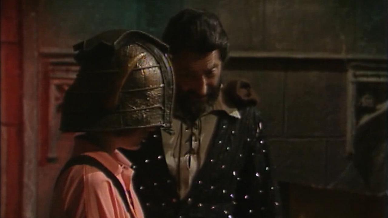 Series 4 (1990). Treguard prepares the first dungeoneer for gameplay in the antechamber.