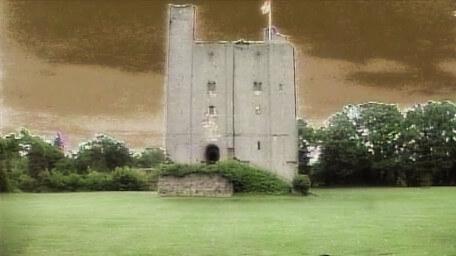 The outside of the Gate Tower, as seen in Series 5 of Knightmare (1991).