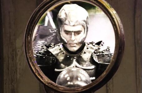 Knightmare Series 5 Team 1. A first glimpse of Lord Fear through a spyglass.