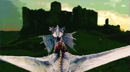 Flight footage of Smirkenorff, as seen in Series 5 of Knightmare (1991).