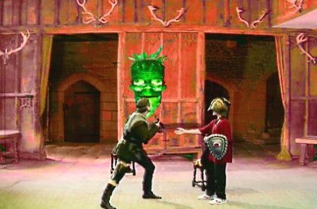 Knightmare Series 6 Team 5. Ben pressures Skarkill for a key after setting a pooka loose on him.