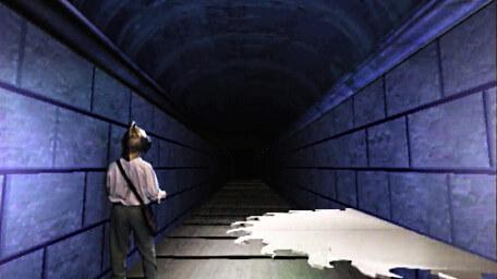 The Corridor of Blades, as seen in Series 7 of Knightmare (1993).