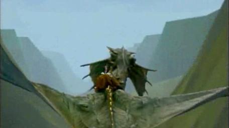 Smirkneorff's journey into the rift valley, as seen in Series 7 of Knightmare (1993).