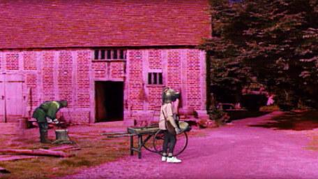 The town of Grimdale, as seen in Series 7 of Knightmare (1993).