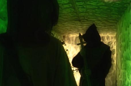 Knightmare Series 7 Team 6. Julie meets Brother Strange in a Level 1 dwarf tunnel.