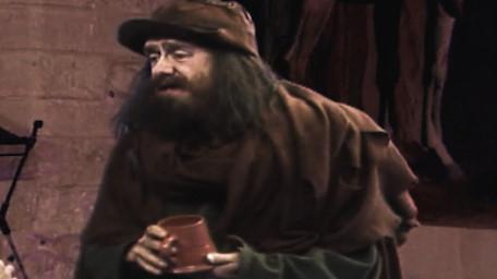 Sylvester Hands, a beggar played by Paul Valentine. As seen in Series 7 of Knightmare (1993).
