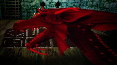 The dragon, Bhal-Shebah, as seen in Series 8 of Knightmare (1994).