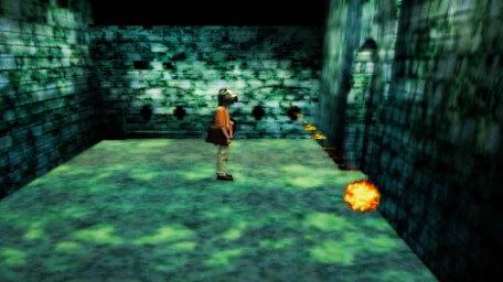 The Fireball Alley challenge, as seen in Series 8 of Knightmare (1994).