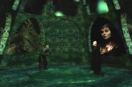 Knightmare Series 8 Team 2. Lord Fear turns his back on the sorceress, Maldame.