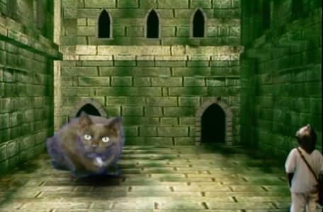 Knightmare Series 8 Team 3. Nathan meets Hordriss disguised as a big black cat.