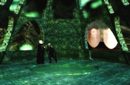 Knightmare Series 8 Team 7. Lissard explains to Lord Fear that he has placed a second shield next to the original.